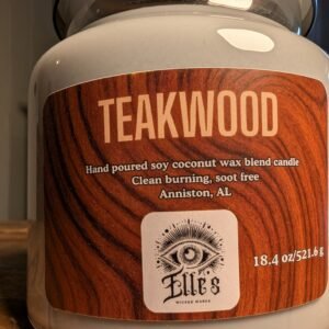 teakwood candle (large)