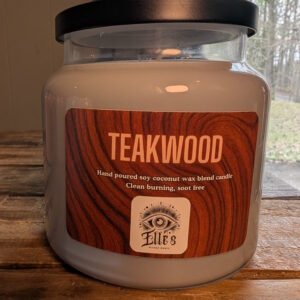 teakwood candle (large)